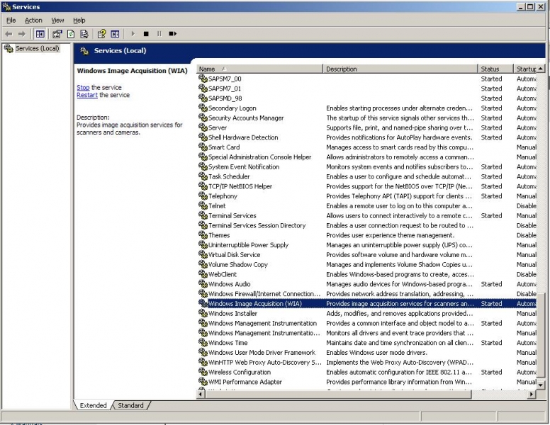 The dependency service or group failed to start
